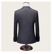 Load image into Gallery viewer, Grey Double-Breasted Blazer