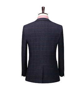 Modern Style Check Pattern Suit