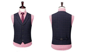 Modern Style Check Pattern Suit