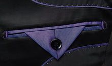 Load image into Gallery viewer, Black Tuxedo Silk Collar Blazer