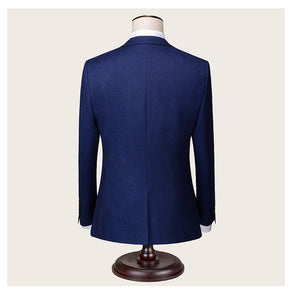 Navy Blue Two Buttons Blazer