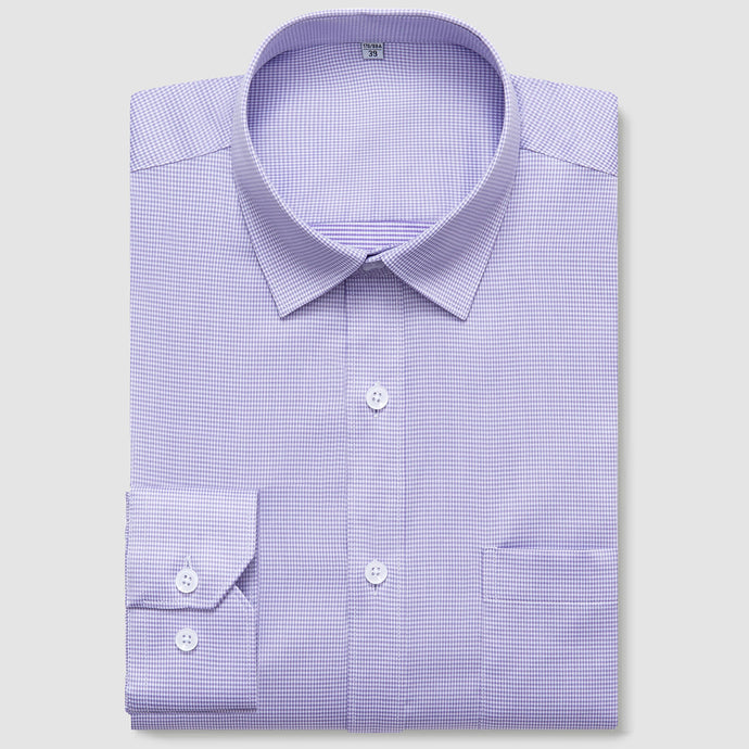 Purple Plaid Dress Shirt