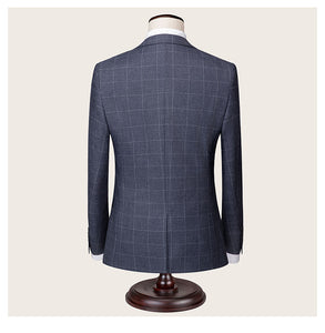 Grey Check Pattern Suit