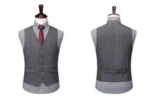 Load image into Gallery viewer, Classic Grey Wool Blend Two buttons Suit