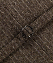 Load image into Gallery viewer, Brown Stripe Wool Blend Winter Suit