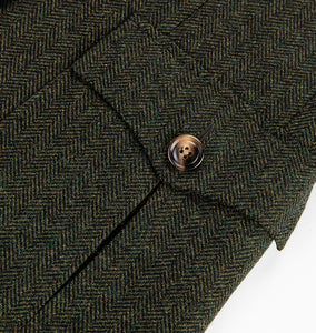 Green Wool Blend Vintage Suit