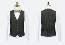 Load image into Gallery viewer, Green Wool Blend Vintage Suit