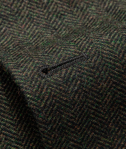Green Wool Blend Vintage Suit