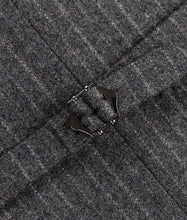 Load image into Gallery viewer, Grey Stripe Wool Blend Winter Suit