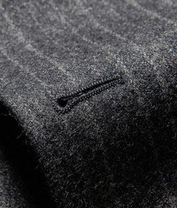 Grey Stripe Wool Blend Winter Suit
