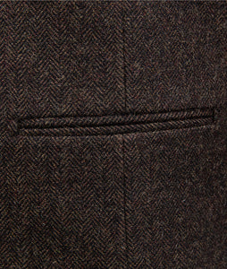 Brown Wool Blend Vintage Suit