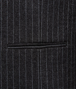 Grey White Stripe Winter Suit