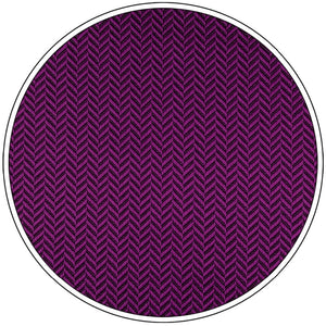 Purple Silk Necktie & Handkerchief