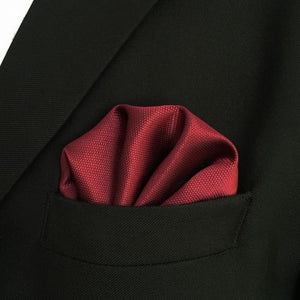 Classic Red Necktie & Handkerchief