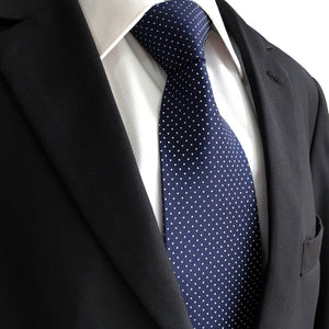 Blue Dot Necktie & Handkerchief