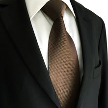 Load image into Gallery viewer, Brown Necktie &amp; Handkerchief
