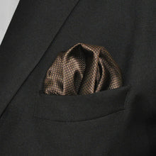 Load image into Gallery viewer, Brown Necktie &amp; Handkerchief