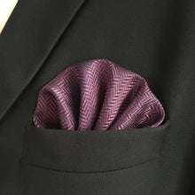 Load image into Gallery viewer, Red Purple Necktie &amp; Handkerchief